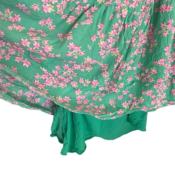 Draper James RSVP Womens Green Floral One Shoulder Ruffle Front Dress Size Small - Picture 5 of 9